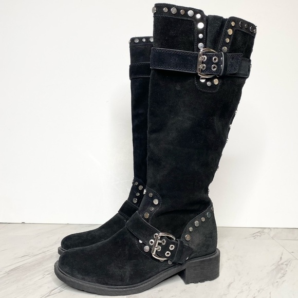 New! Sam Edelman Black Deryn Black Tall Boot 6 1/2 - Picture 1 of 14